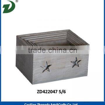 New design wooden crates for wholesale