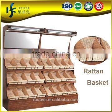 wooden and steel supermarket fruits vegetables display ,supermarket fruit display shelf