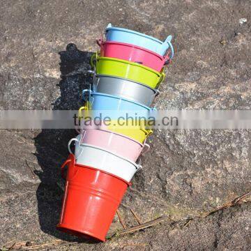 1L 2L 3L Small Galvanized Metal Bucket / Galvanised Metal Zinc Bucket Pail photo-2
