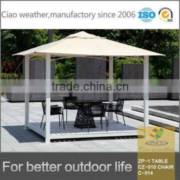 High quality outdoor furniture polywood gazebo 3M fabric canopy