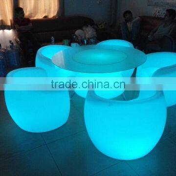 Modern Fashion Beautiful Commerical Rechargable System High Quality Plastic LED Sofa With 16 Colors Change photo-5