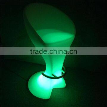 Stools Bar Modern Metal LED Nightclub Stool With Stainless Steel Circle at the Bottom With 16 Colors Available photo-6