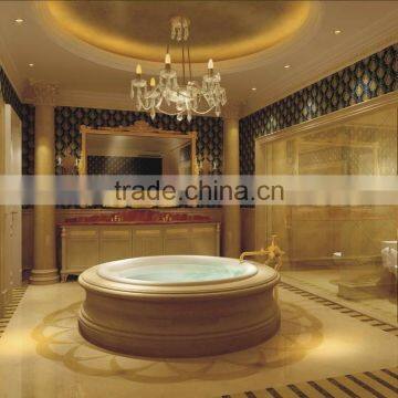 Professional 3D Rendering Interior Design for Luxury Noble Baroque Style Golden Bathroom With Complete Materials BF12-05234d photo-2