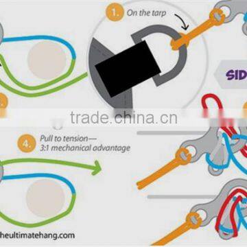 Outdoor Emergency Survival Stainless Steel 3 Hole Rope Knotting Buckle photo-5
