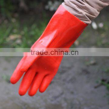 NMSAFETY red PVC glove triple dipping abrasion resistant oil resistant wroking gloves/protective gloves from China