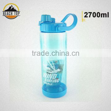 2018 new plastic Large capacity space cup sport bottle with handle