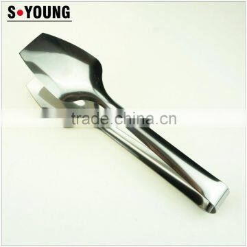 39042 Hot Sale Stainless Steel Kitchen Tongs BBQ Grill Food Salad Tongs photo-4