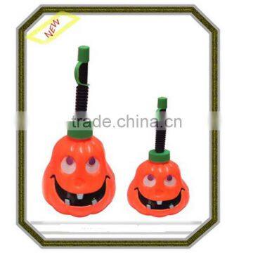 Orange suction cup with straw