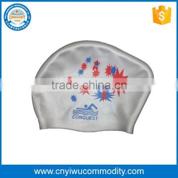 Adult Waterproof Stretch Swimming Hat Swim Silicone Cap with Ear Unisex hat