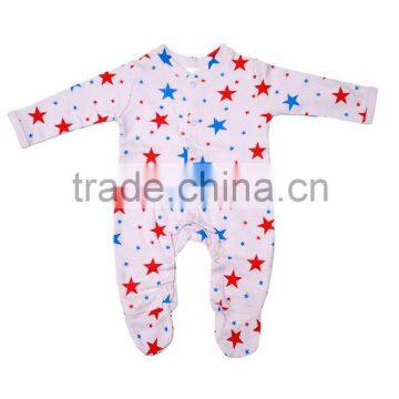 Baby Romper_100% Organic Cotton Comfortable Baby Romper and Organic Printed Long Sleeve and Short Sleeve Baby Romper With Night photo-5