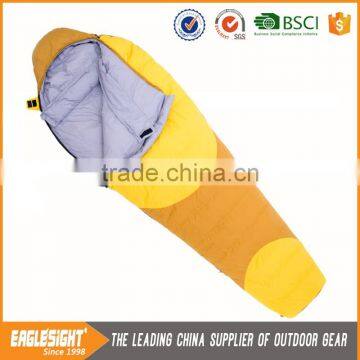 Yellow China Manufacture Outdoor Trekking Down Sleeping Bag