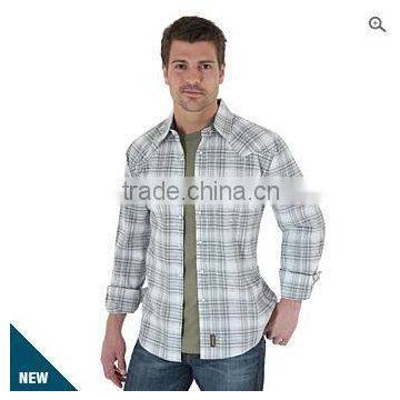 NEW ARRIVAL Long Sleeve Hot Collar Plaid Shirt photo-2