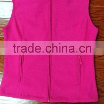 OEM customized light and warm polar fleece vest