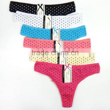 Cotton Printing G-string Funny Thongs For Women Stocklot Panties For Women