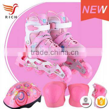 HFSX601 Safety Flat Women Retractable Four Wheels Led Shoes 2017 photo-2