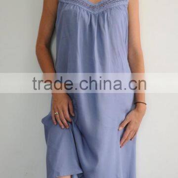 Embroidered Neck Summer Dress for Women photo-4