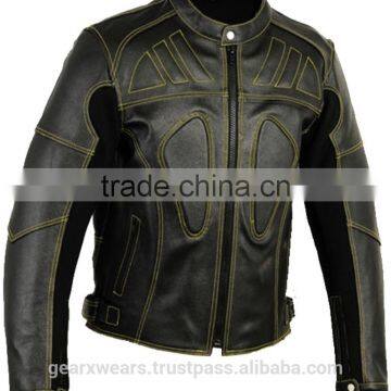 Mens Leather Motorbike Jacket photo-2