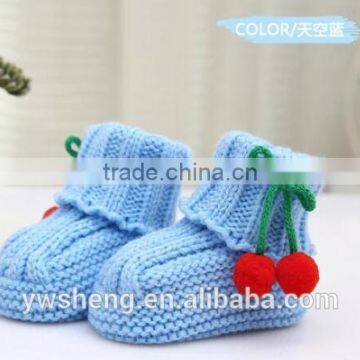 Handcrafted newborn baby crochet knitted footwear shoes