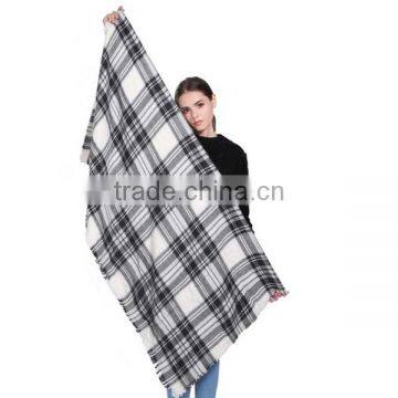 Bulk Wholesale New Early Spring Female and Male Scarf 5 Colors Printed Grid Fake Imated Cashmere Material Adult Cappa photo-4