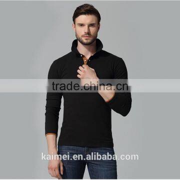 2017 Wholesale good quality popular latest design long sleeve man polo shirt