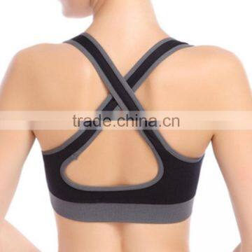 Custom Stylish Sports Yoga Bra Design Ladies Elastic Fitness Yoga Bra photo-2