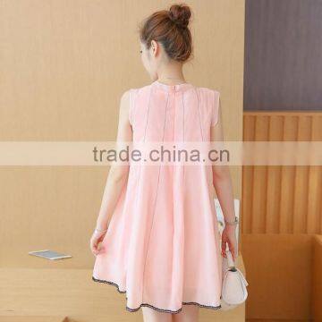 Zm51269a 2016 Summer Pregnant Clothes Maternity Chiffon Dress photo-4
