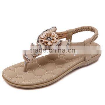 Zm50219b 2017 New Style Lady Shoes Wholesale Flower Crystal Women Sandal photo-4
