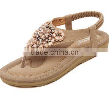 Zm50168b Summer Flat Female Shoes Crystal Ladies Sandals photo-4