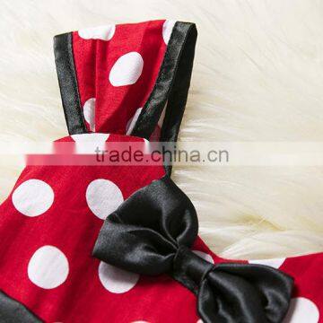Flower Children Baby Dress Polka Dot Sleeveless Latest Party Wear Flower Girl Dresses for 1-7 photo-6