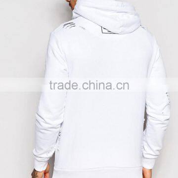 Custom 100% Cotton Distressed Blank Hoodie / Design Your Own Logo Pullover Hoodie photo-2