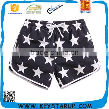 Stars Pattern Printing Girl's Fashion Sports Shorts in Stock Women Board Shorts