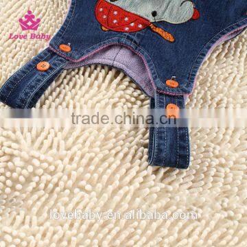 Baby Girls Golf Puggy Cartoon Trousers With Inner Fleece Fit Winter Season For 1-2-3T Babies photo-5