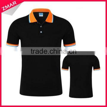 Women knit collars 65% polyester 35% cotton pique golf polo shirt