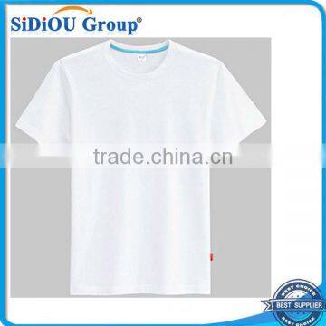 100% cotton blue collar white wholesale graphic t-shirts