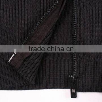 Fashion Long Sleeve Black Cardigan Sweaters For Men photo-6