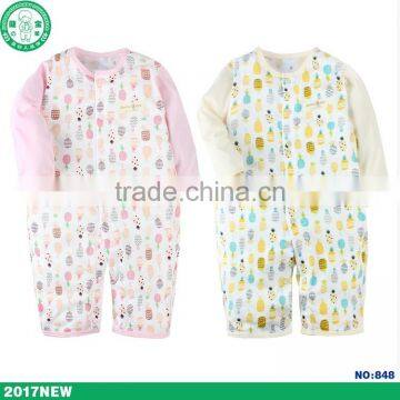 Wholesale spring long sleeve soft feeling cotton newborn baby onesis baby romper