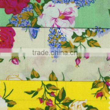 Beautiful Flower Design Printing Cotton Fabric For Nice Dress photo-6