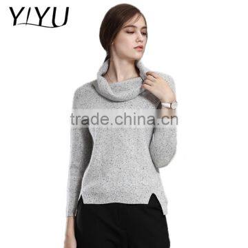 Winter women turtleneck after short before long cashmere sweater