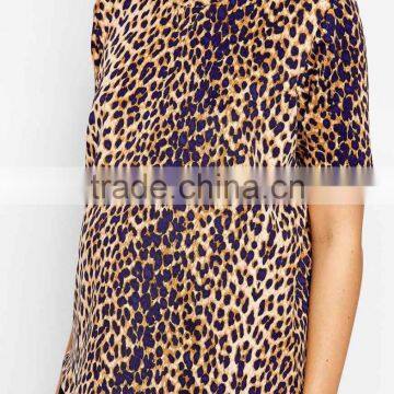 Maternity Scuba T-Shirt in Leopard Print China Products photo-4