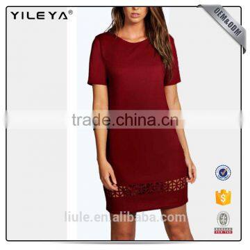 Latest Design Sexy Mature Elegant Tight Fitted Midi Casual Chiffon Dress for Women photo-3