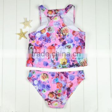 Polyester Bikini different size for choice & padded blue girls swimwear 59377