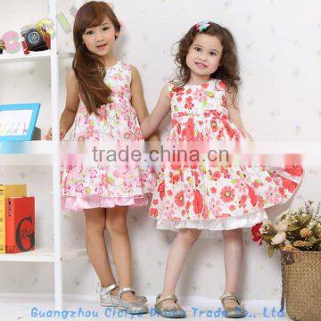 Beautiful baby girls frock designs cotton summer flower frocks for party baby girls frocks