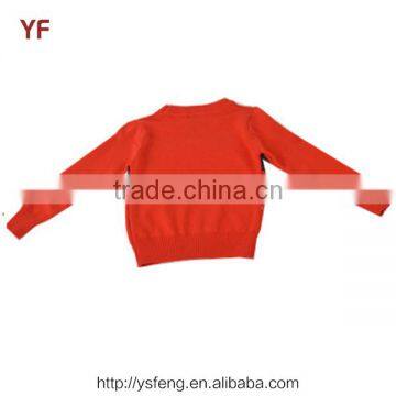 Girl's Cotton Ribbed Jacquard Pullover Sweater photo-2