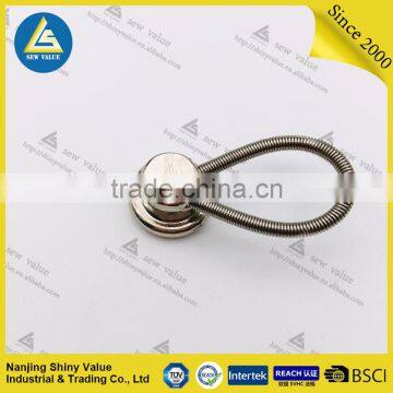 High tension metal collar extenders with elastic in the spring and pit on the surface