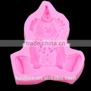 Wholesale Safety Clown Shape Silicone Chocolate Mould,soap Mold,diy Cake Mould photo-2