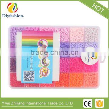 Chiness Supplier Colorful Diy Toys 2.6mm Mini Hama Perler Beads Toys for Children photo-4