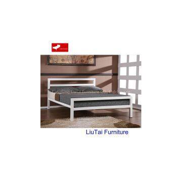 metal double platform bed
