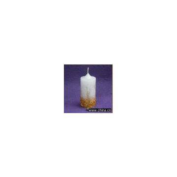 W0260 - Glitter Cylindrical Candle