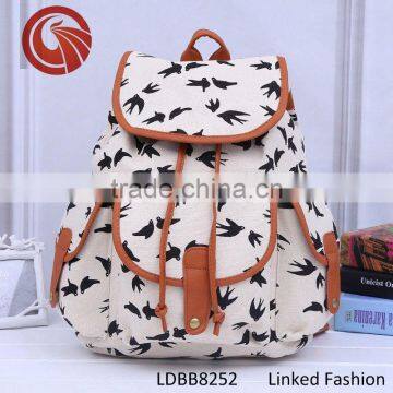 Leisure School Bag Geometric Pattern Retro Vintage Canvas Boho Bohemian AztecZTEC Backpack Bag photo-2