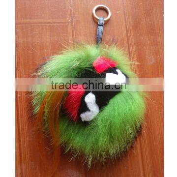 SJ746 New 2016 Fashion Fur Monster Key Chain